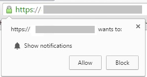 App Wants To Show Notifications